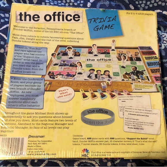 Games The Office Trivia Board Game From Non Smoking Home Poshmark